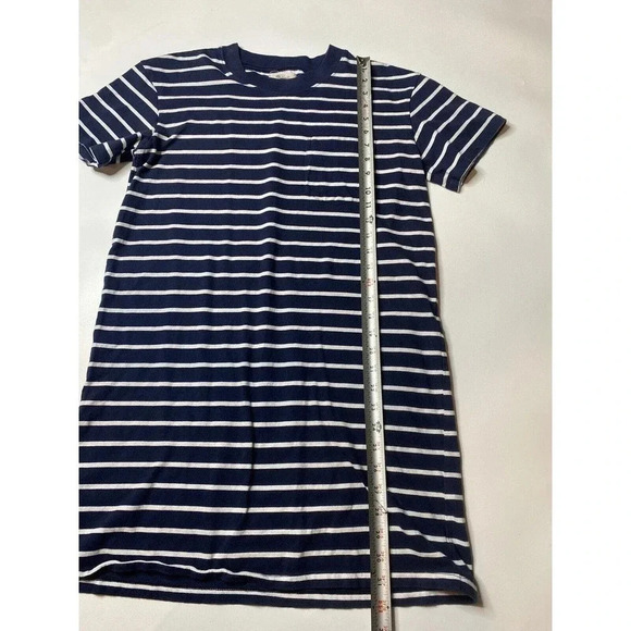 Madewell Blue Tina Striped T-Shirt Dress Sz S Small Nautical Summer Style M2241 - Picture 4 of 6